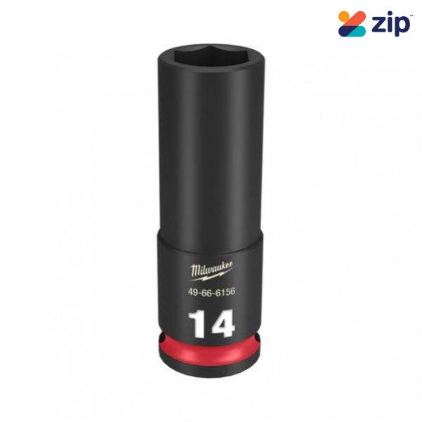 Milwaukee 49666156 - 3/8" Drive 14mm Deep 6 Point Impact Socket Sockets & Accessories