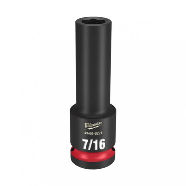 Milwaukee 49666221 - 1/2" Drive 7/16" Deep 6 Point Impact Socket Sockets & Accessories