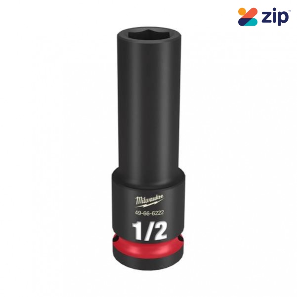 Milwaukee 49666222 - 1/2" Drive 1/2" Deep 6 Point Impact Socket Sockets & Accessories
