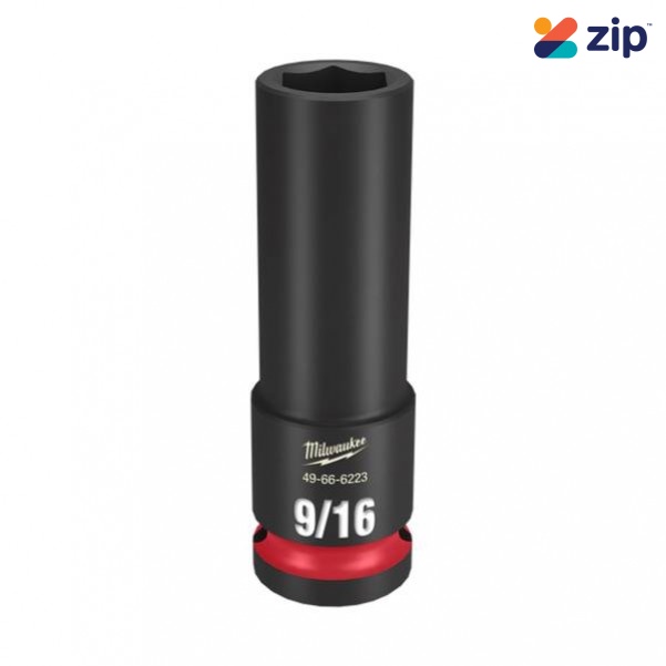 Milwaukee 49666223 - 1/2" Drive 9/16" Deep 6 Point Impact Socket Sockets & Accessories