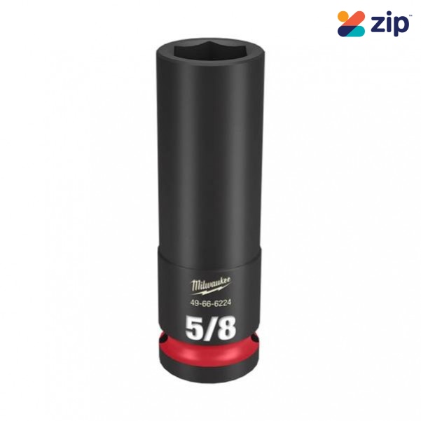 Milwaukee 49666224 - 1/2" Drive 5/8" Deep 6 Point Impact Socket Sockets & Accessories