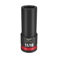 Milwaukee 49666225 - 1/2" Drive 11/16" Deep 6 Point Impact Socket Sockets & Accessories