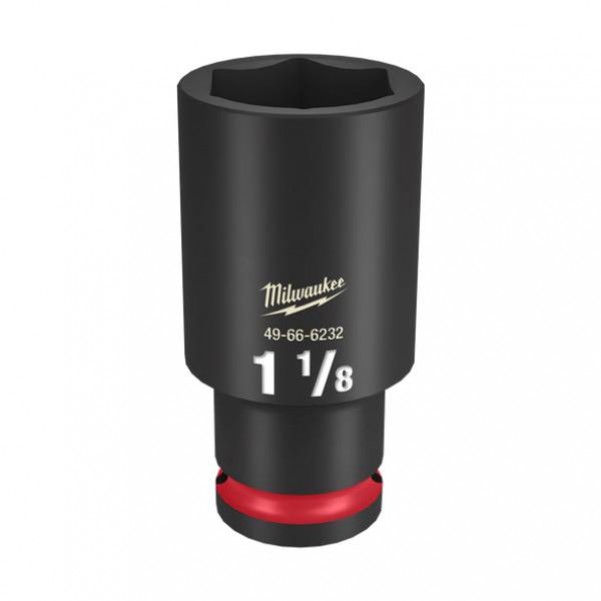 Milwaukee 49666232 - 1/2" Drive 1-1/8" Deep 6 Point Impact Socket Sockets & Accessories