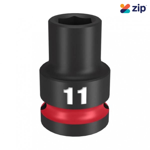 Milwaukee 49666243 - 1/2" Drive 11mm Standard 6 Point Impact Socket Sockets & Accessories