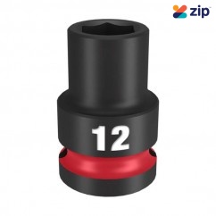 Milwaukee 49666244 - 1/2" Drive 12mm Standard 6 Point Impact Socket