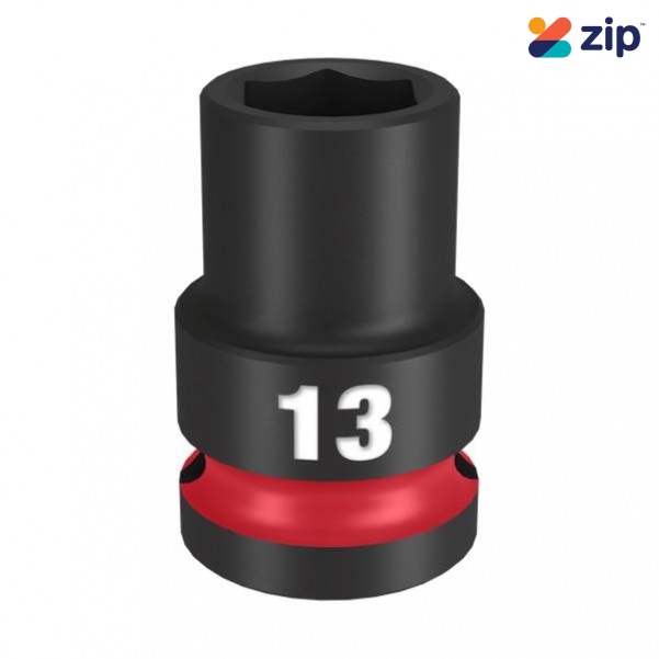 Milwaukee 49666245 - 1/2" Drive 13mm Standard 6 Point Impact Socket Sockets & Accessories
