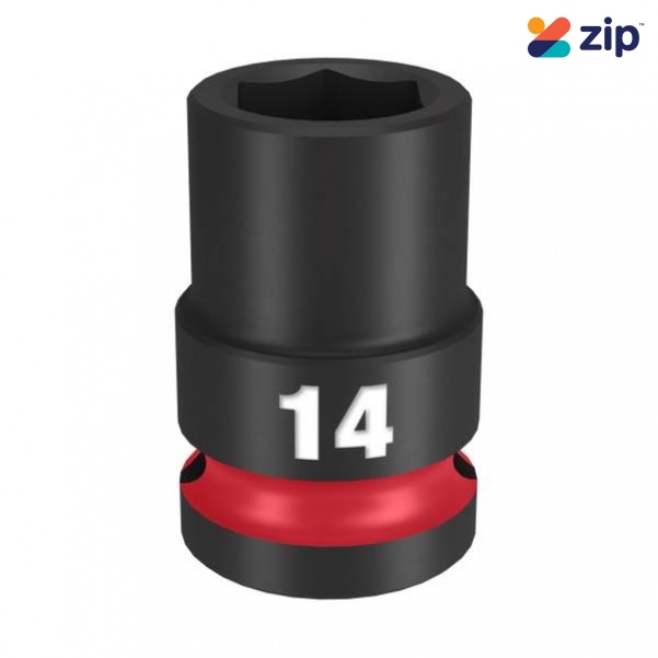 Milwaukee 49666246 - 1/2" Drive 14mm Standard 6 Point Impact Socket Sockets & Accessories