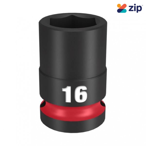 Milwaukee 49666248 - 1/2" Drive 16mm Standard 6 Point Impact Socket Sockets & Accessories