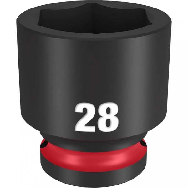 Milwaukee 49666260 - 1/2" Drive 28mm Standard 6 Point Impact Socket Sockets & Accessories