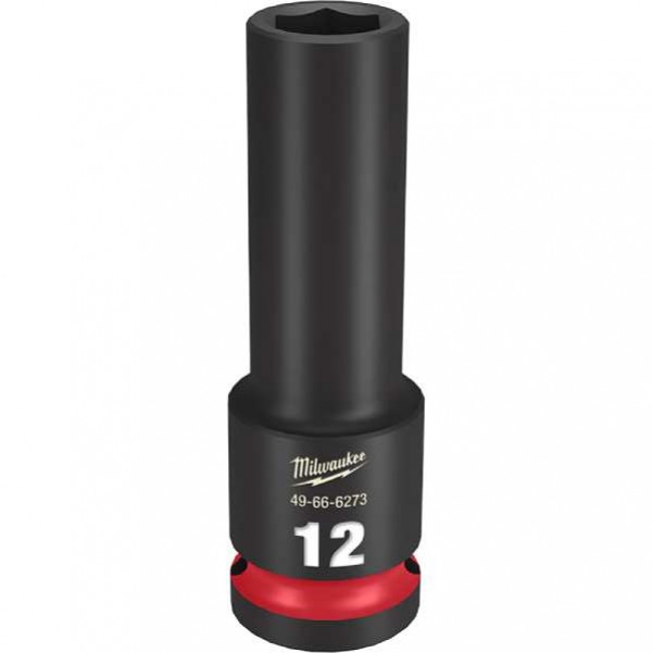 Milwaukee 49666273 - 1/2" Drive 12mm Deep 6 Point Impact Socket Sockets & Accessories