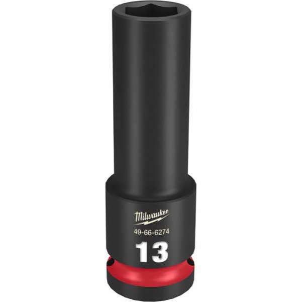 Milwaukee 49666274 - 1/2" Drive 13mm Deep 6 Point Impact Socket Sockets & Accessories