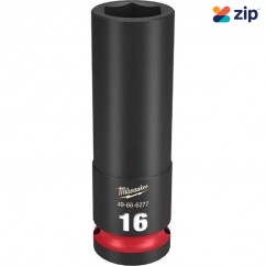 Milwaukee 49666277 - 1/2" Drive 16mm Deep 6 Point Impact Socket Sockets & Accessories