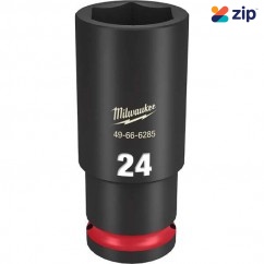 Milwaukee 49666285 - 1/2" Drive 24mm Deep 6 Point Impact Socket Sockets & Accessories