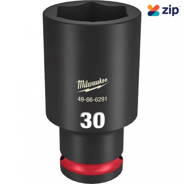 Milwaukee 49666291 - 1/2" Drive 30mm Deep 6 Point Impact Socket Sockets & Accessories