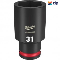 Milwaukee 49666292 - 1/2" Drive 31mm Deep 6 Point Impact Socket Sockets & Accessories