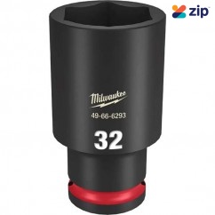 Milwaukee 49666293 - 1/2" Drive 32mm Deep 6 Point Impact Socket Sockets & Accessories