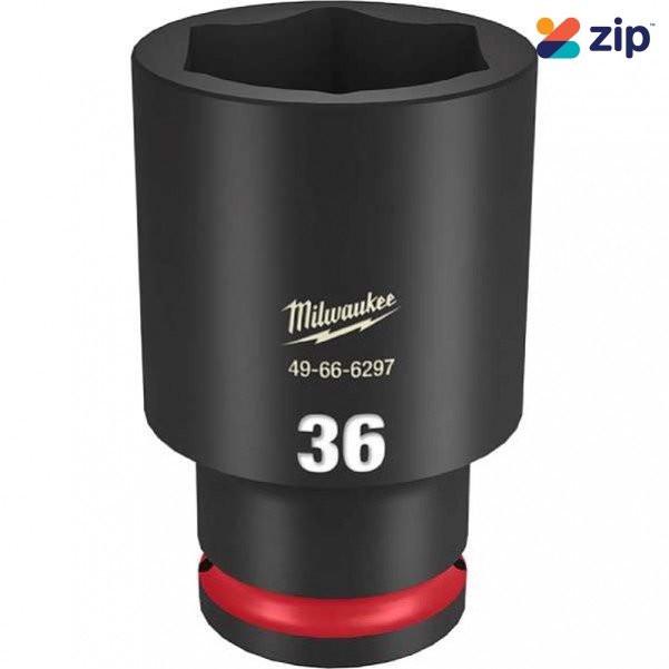 Milwaukee 49666297 - 1/2" Drive 36mm Deep 6 Point Impact Socket Sockets & Accessories