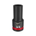 Milwaukee 49666335 - 3/4" Drive 3/4" Deep 6 Point Impact Socket Sockets & Accessories