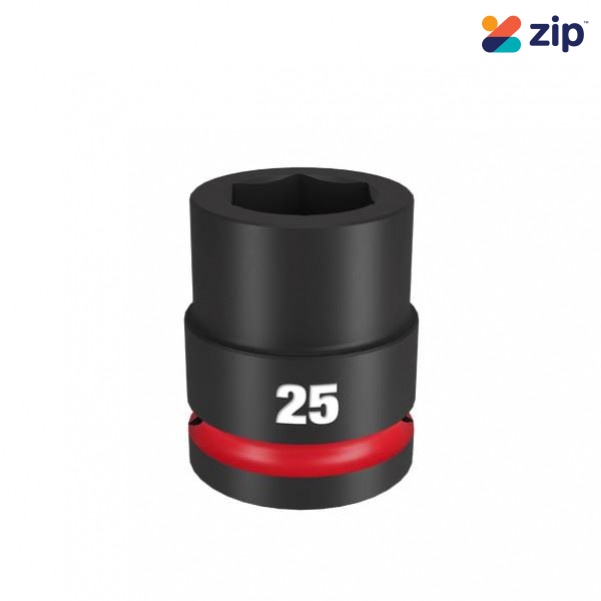 Milwaukee 49666363 - 3/4" Drive 25mm Standard 6 Point Impact Socket Sockets & Accessories