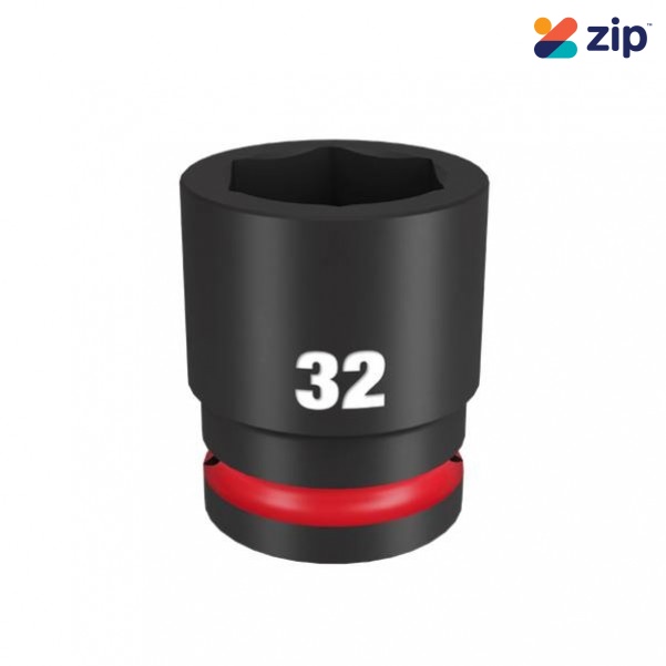 Milwaukee 49666370 - 3/4" Drive 32mm Standard 6 Point Impact Socket Sockets & Accessories