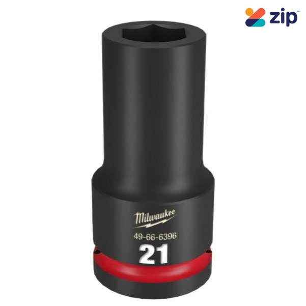Milwaukee 49666396 - 3/4" Drive 21mm Deep 6 Point Impact Socket Sockets & Accessories