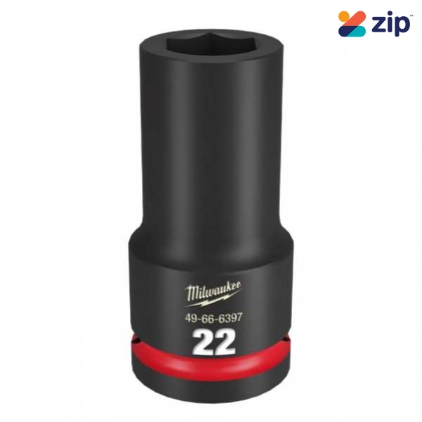 Milwaukee 49666397 - 3/4" Drive 22mm Deep 6 Point Impact Socket Sockets & Accessories