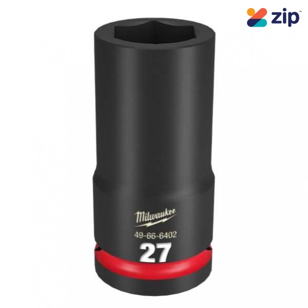 Milwaukee 49666402 - 3/4" Drive 27mm Deep 6 Point Impact Socket Sockets & Accessories