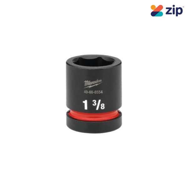 Milwaukee 49666554 - 1" Drive 1-3/8"  Standard 6 Point Impact Socket Sockets & Accessories