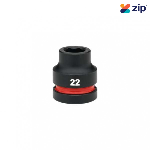 Milwaukee 49666589 - 1" Drive 22mm Standard 6 Point Impact Socket Sockets & Accessories