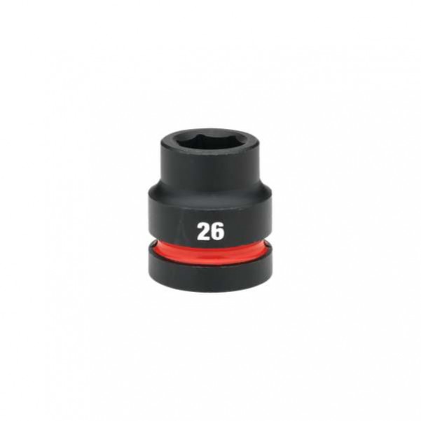 Milwaukee 49666591 - 1" Drive 26mm Standard 6 Point Impact Socket Sockets & Accessories