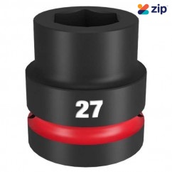 Milwaukee 49666592 - 1" Drive 27mm Standard 6 Point Impact Socket Sockets & Accessories