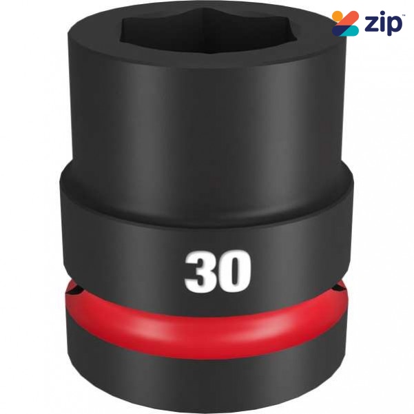 Milwaukee 49666595 - 1" Drive 30mm Standard 6 Point Impact Socket Sockets & Accessories