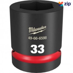 Milwaukee 49666598 - 1" Drive 33mm Standard 6 Point Impact Socket Sockets & Accessories