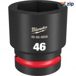 Milwaukee 49666606 - 1" Drive 46mm Standard 6 Point Impact Socket Sockets & Accessories