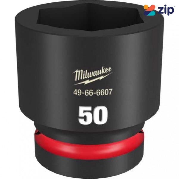 Milwaukee 49666607 - 1" Drive 50mm Standard 6 Point Impact Socket Sockets & Accessories