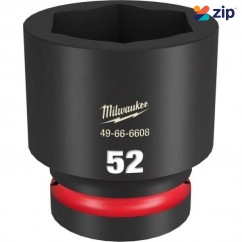 Milwaukee 49666608 - 1" Drive 52mm Standard 6 Point Impact Socket Sockets & Accessories