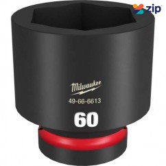 Milwaukee 49666613 - 1" Drive 60mm Standard 6 Point Impact Socket Sockets & Accessories