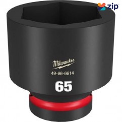 Milwaukee 49666614 - 1" Drive 65mm Standard 6 Point Impact Socket Sockets & Accessories