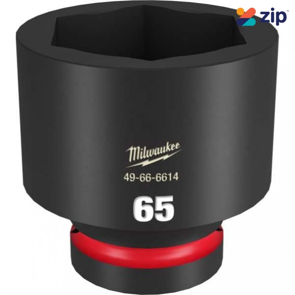 Milwaukee 49666614 - 1" Drive 65mm Standard 6 Point Impact Socket Sockets & Accessories
