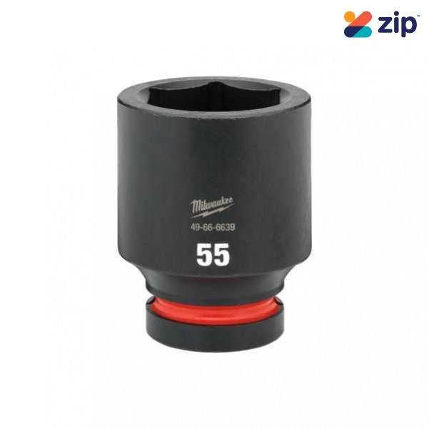 Milwaukee 49666639 - 1" Drive 55mm Deep 6 Point Impact Socket Sockets & Accessories