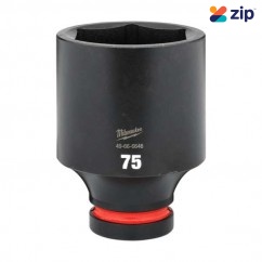 Milwaukee 49666646 - 1" Drive 75mm Deep 6 Point Impact Socket Sockets & Accessories