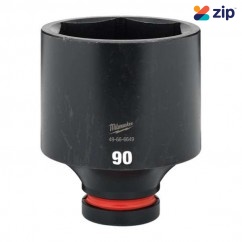 Milwaukee 49666649 - 1" Drive 90mm Deep 6 Point Impact Socket Sockets & Accessories
