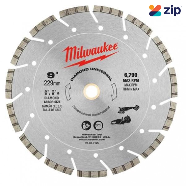 Milwaukee 49947125 - 230mm (9") Diamond Segmented Blade Saw Blades