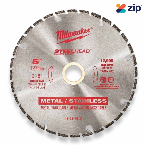 Milwaukee 49937810 - 125mm (5") Steelhead Diamond Cut-Off Blade