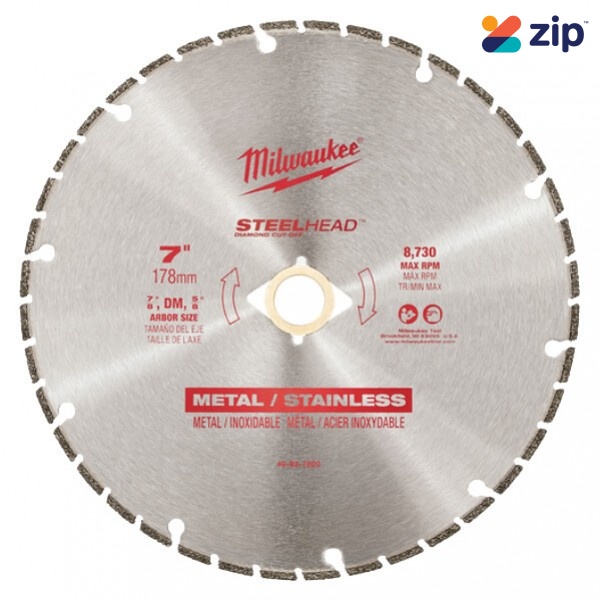Milwaukee 49937820 - 178mm (7") Steelhead Diamond Cut Off Blade