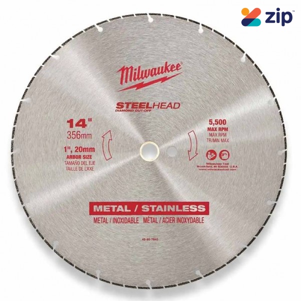Milwaukee 49937840 - 350mm (14") Steelhead Diamond Cut-off Blade 