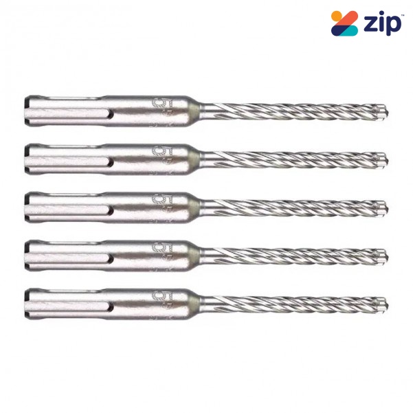 Milwaukee 4932479670 - 5-Pack 5.5mm x 115mm SDS Plus 4 Cut Drill Bit Masonry - SDS
