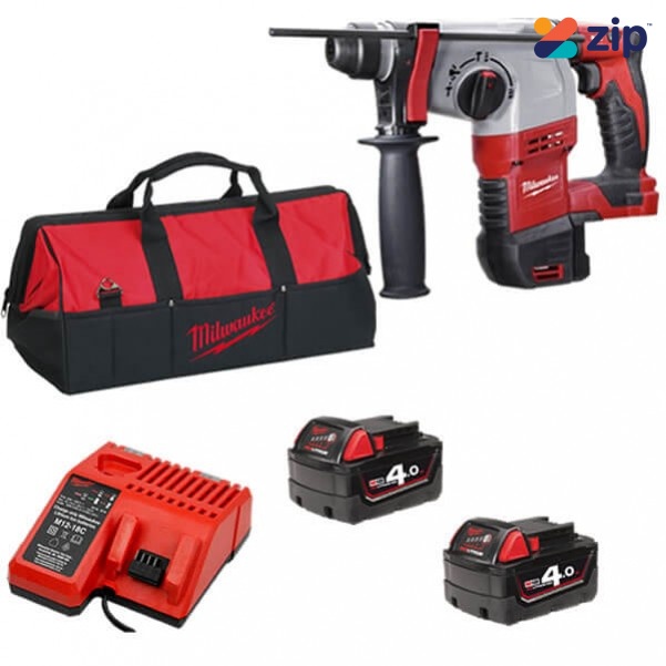 Milwaukee HD18H-402C - 18V 22MM Brushed SDS Plus Rotary Hammer Kit Rotary Hammer Drills