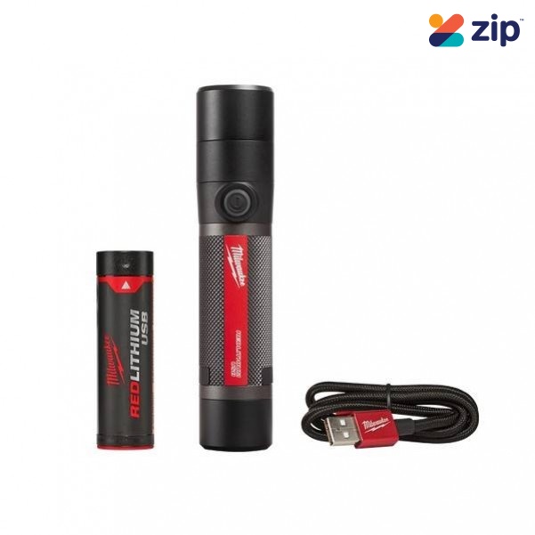 Milwaukee L4TMLED-201 - 1100 Lumens USB Rechargeable Twist Focus Flashlight Kit