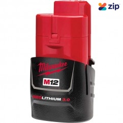 Milwaukee M12B3 - 12V 3.0Ah Red Lithium-Ion Battery